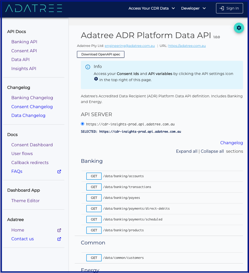 Data Recipient Platform - Adatree
